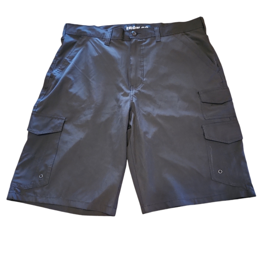 Iron Co Cargo Black Shorts Size 36